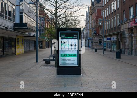 Hull, Royaume-Uni, pendant l'éclosion de coronavirus Banque D'Images