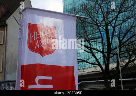 Heils Armee (Armée du Salut), Zürich Suisse, mars 2020. L'armée du salut est une organisation religieuse chrétienne de charité aidant les communautés. Banque D'Images