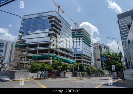 10 avril 2020, Caracas, Miranda, Venezuela: Les rues principales et avenues de Caracas restent désertées en raison de l'ordre de maintenir une quarantaine stricte pour la pandémie mondiale de Covid-19 (image de crédit: © Jimmy Villalta/ZUMA Wire) Banque D'Images