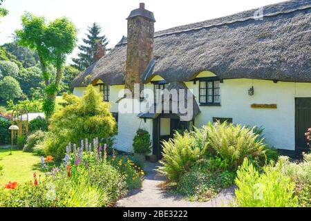 Chaumière, Cockington Village, Torquay. Devon, Angleterre, Royaume-Uni Banque D'Images