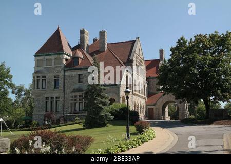 L'ancien manoir de Studebaker, maintenant le restaurant Tippecanoe place, sur West Washington Street à South Bend, Indiana, États-Unis. Banque D'Images