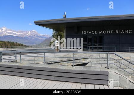 Espace Mont-blanc. Salle municipale. Saint-Gervais-les-bains. Haute-Savoie. France. Banque D'Images