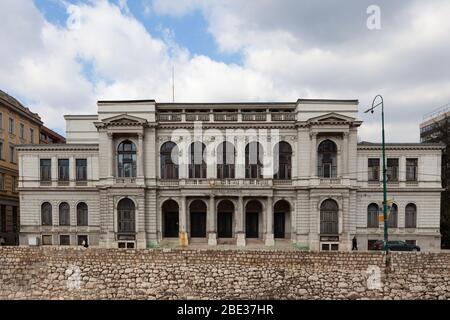 Sarajevo, Bosnie-Herzégovine - 27 février : Théâtre national de Sarajevo Banque D'Images