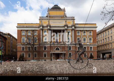 Sarajevo, Bosnie-Herzégovine - 27 février : Université de Sarajevo Banque D'Images