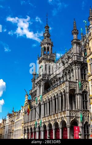De style néo-gothique, maison du roi (Musée de la ville de Bruxelles) en Europe centrale, Bruxelles, Belgique Banque D'Images