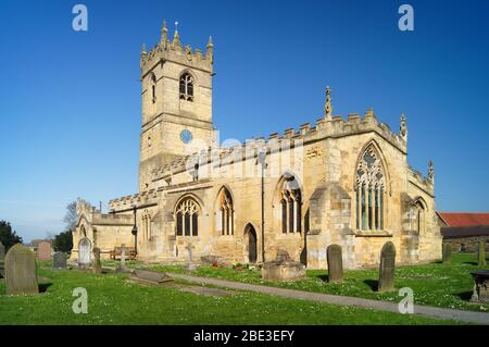 Royaume-Uni, Yorkshire du Sud, Barnburgh, église St Peter Banque D'Images