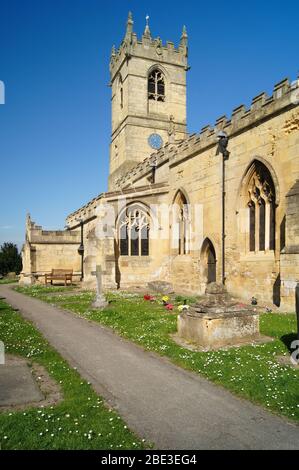 Royaume-Uni, Yorkshire du Sud, Barnburgh, église St Peter Banque D'Images