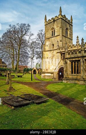 Royaume-Uni, Yorkshire du Sud, Doncaster, Hickleton, Église St Wifrrid Banque D'Images