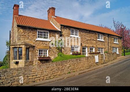Royaume-Uni, Yorkshire du Sud, Doncaster, Hooton Pagnell, Clayton Lane Cottage Banque D'Images