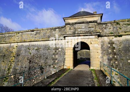 Bâtiment historique Château Blaye Citadelle en Gironde près de Bordeaux France Banque D'Images