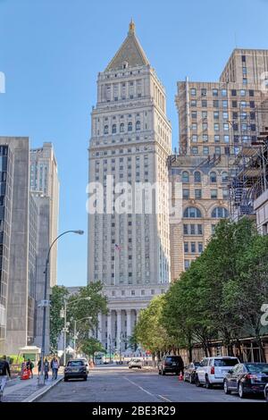 Le Thurgood Marshall, bâtiment du palais de justice des États-Unis, à New York Banque D'Images