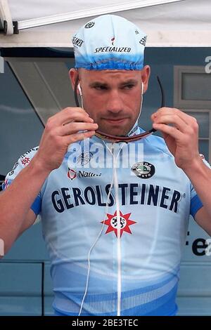 Stefan Schumacher de Gerolsteiner pendant la course cycliste de la Tirreno Adriatico 2007, étape 5, Civitanova Marche - Civitanova Marche Alta (ITT) (20,5 km ) le 18 mars 2007 à Civitanova Marche,Italie - photo Laurent Lairys / DPPI Banque D'Images