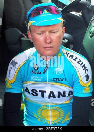 Alexandre Vinokourov pendant la course cycliste de la phase 5 de Tirreno Adriatico 2007, Civitanova Marche - Civitanova Marche Alta (ITT) (20.5 km ) le 18 mars 2007 à Civitanova Marche,Italie - photo Laurent Lairys / DPPI Banque D'Images