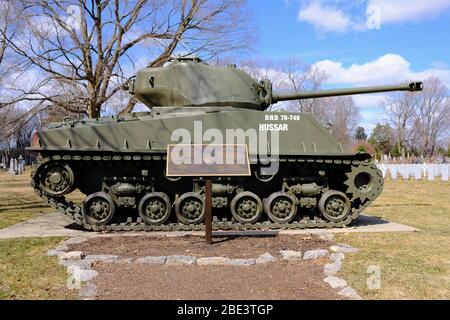 Réservoir Sherman du Cimetière Beechwood, Cimetière national du Canada à Ottawa (Ontario), Canada. Banque D'Images