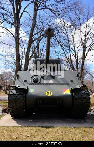 Réservoir Sherman du Cimetière Beechwood, Cimetière national du Canada à Ottawa (Ontario), Canada. Banque D'Images