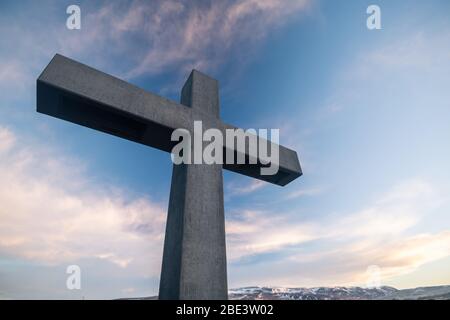 Église de Blonduos Blonduoskirkja en Islande Banque D'Images