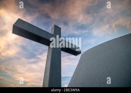 Église de Blonduos Blonduoskirkja en Islande Banque D'Images