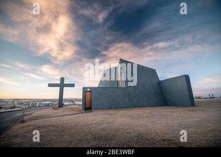 Église de Blonduos Blonduoskirkja en Islande Banque D'Images