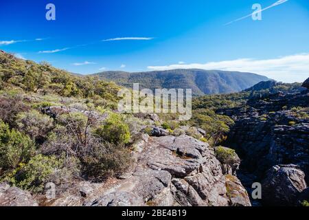 Randonnée au pays des merveilles dans les Grampians Victoria Australie Banque D'Images