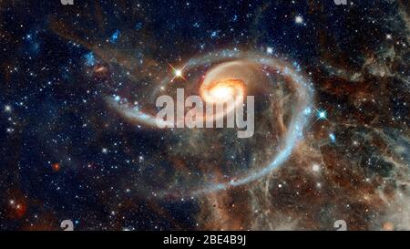 Galaxie dans l'espace, beauté de l'univers, trou noir. Éléments fournis par la NASA. Banque D'Images