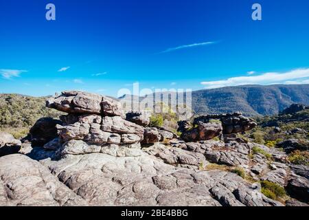 Randonnée au pays des merveilles dans les Grampians Victoria Australie Banque D'Images