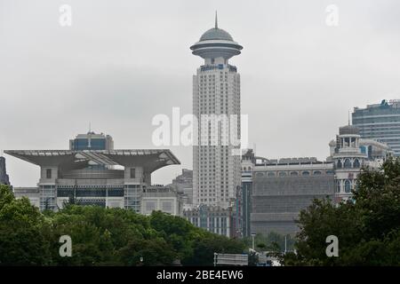 Radisson Blu Hotel Shanghai New World, Shanghai, Chine Banque D'Images