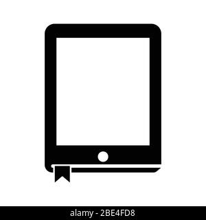 Icône vecteur E-book, symbole ebook. Illustration vectorielle plate simple et moderne pour le site Web ou l'application mobile Illustration de Vecteur