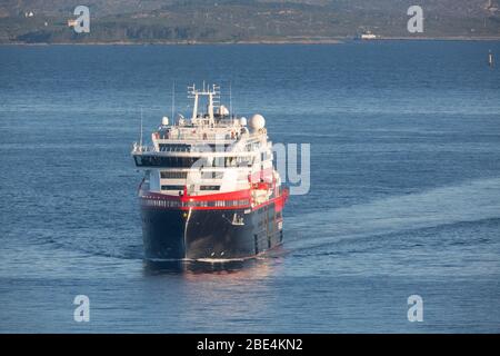 Appel inaugural de Roald Amundsen à Florø. Banque D'Images