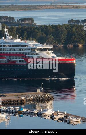 Appel inaugural de Roald Amundsen à Florø. Banque D'Images