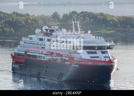 Appel inaugural de Roald Amundsen à Florø. Banque D'Images