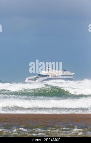 Le ferry rapide rouf/pax-ferry Superspeed 2 approche Hirtshals. Banque D'Images