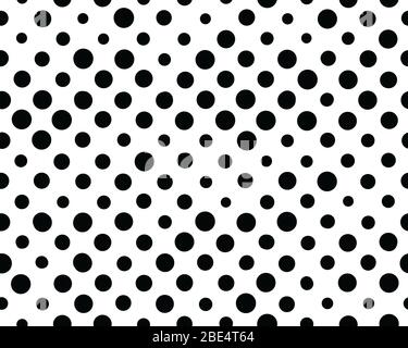 Motif de cercles sans couture sur fond blanc Banque D'Images