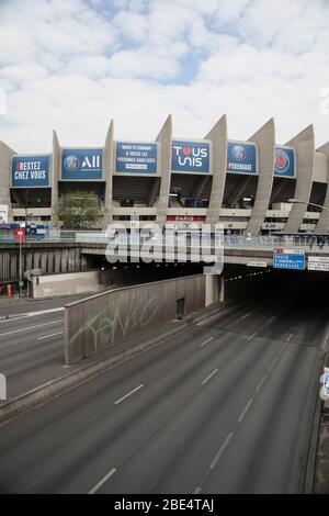 CORONAVIRUS : PARC DES PRINCES Banque D'Images