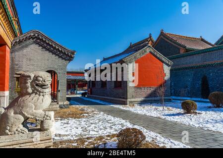 Bâtiments du palais impérial de Shenyang, province de Liaoning, Chine. Banque D'Images