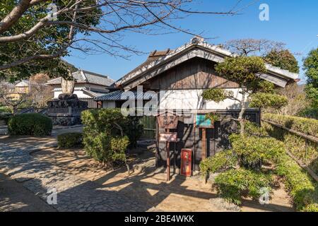 La naissance de Yataro Iwasaki (1835-1885), la ville d'Aki, la préfecture de Kochi, Japon. Banque D'Images