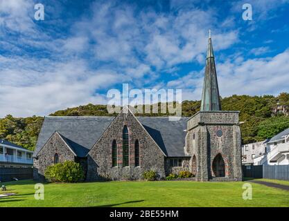 Église anglicane Saint-Paul, 1925, à Paihia, région de la baie des Îles, région du Northland, Île du Nord, Nouvelle-Zélande Banque D'Images