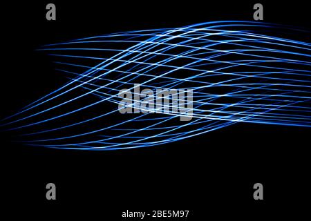 Les ondes sonores dans l'obscurité Banque D'Images