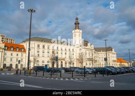 Varsovie, Pologne - 3 janvier 2019 : Palais Jablonowski, bâtiment de la place du Théâtre Banque D'Images