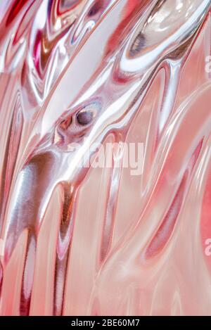 Texture abstraite de verre coloré et ondulé Banque D'Images