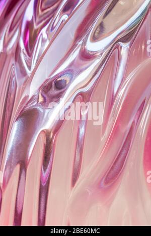 Texture abstraite de verre coloré et ondulé Banque D'Images