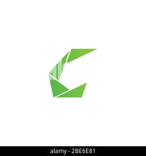 Modèle de conception vectoriel du logo lettre c initial Illustration de Vecteur