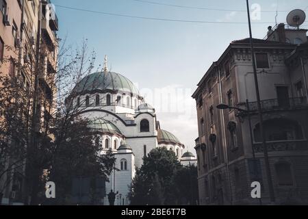 Cathédrale Saint Sava. Belgrade, Serbie Banque D'Images