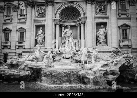 Fontaine de Trévi. Images de Rome, Italie pendant les vacances de Noël. Banque D'Images