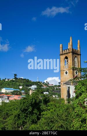 Kirk (église), Ville de St. Andrews, Grenade, Petites Antilles, Caraïbes Banque D'Images