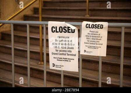 Grand Central sous le coronavirus de verrouillage Banque D'Images