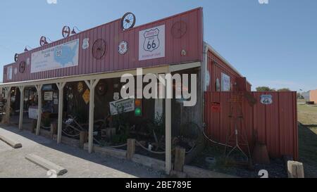 Magnifique café rond à la route 66 - café et dîner de style champêtre - OKLAHOMA CITY-OKLAHOMA, 21 OCTOBRE 2017 Banque D'Images