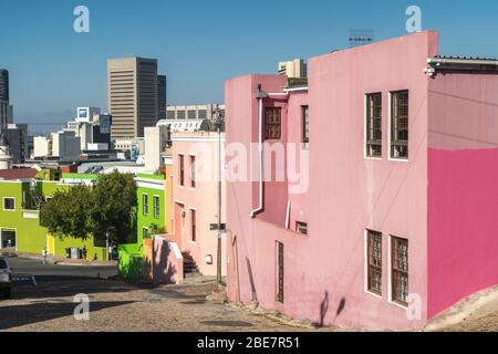 Le Cap - Afrique du Sud - quartier Bo-Kaap Banque D'Images