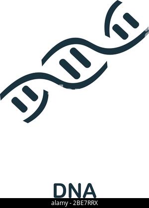 L'icône de l'ADN. Quatre éléments de styles différents allant de la médecine à la collection d'icônes. Icônes d'ADN créatif rempli, contours, couleurs et symboles télévision Illustration de Vecteur