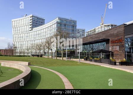 Parc Chavasse, un bâtiment ouest de Park et bar de la rue Taikun, Liverpool Banque D'Images