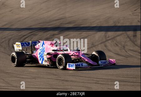 Circuit de Barcelone-Catalunya, Montmelo Espagne 20.2.2020, Formule 1 tests d'hiver, Sergio 'Checo' Perez (MEX), SportPesa Racing point Banque D'Images